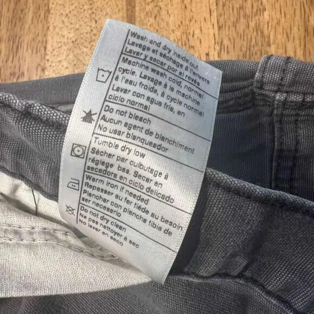 Vtg Carhartt 40x30 mens relaxed fit knees pants‎ washed gray Nicaragua distress